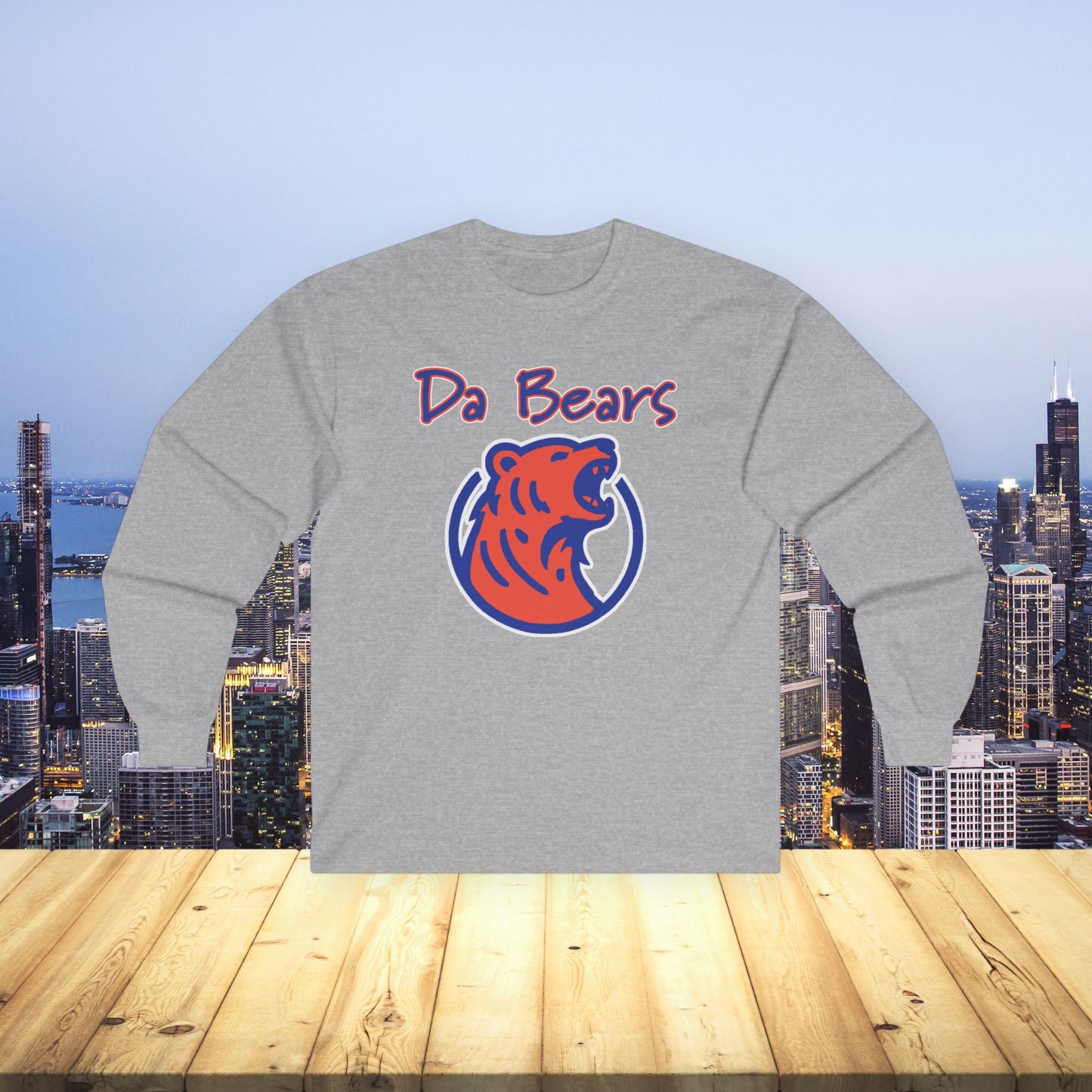 Da Bears Logo Long Sleeve Tee