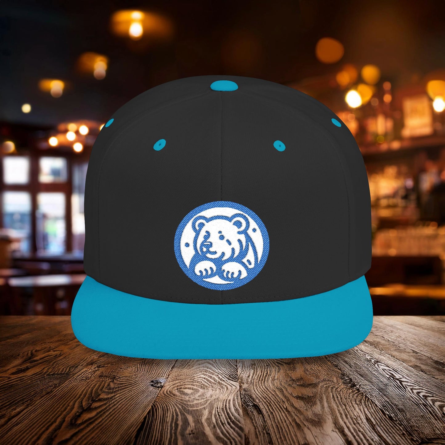 Bear Cub Flat Bill Snapback