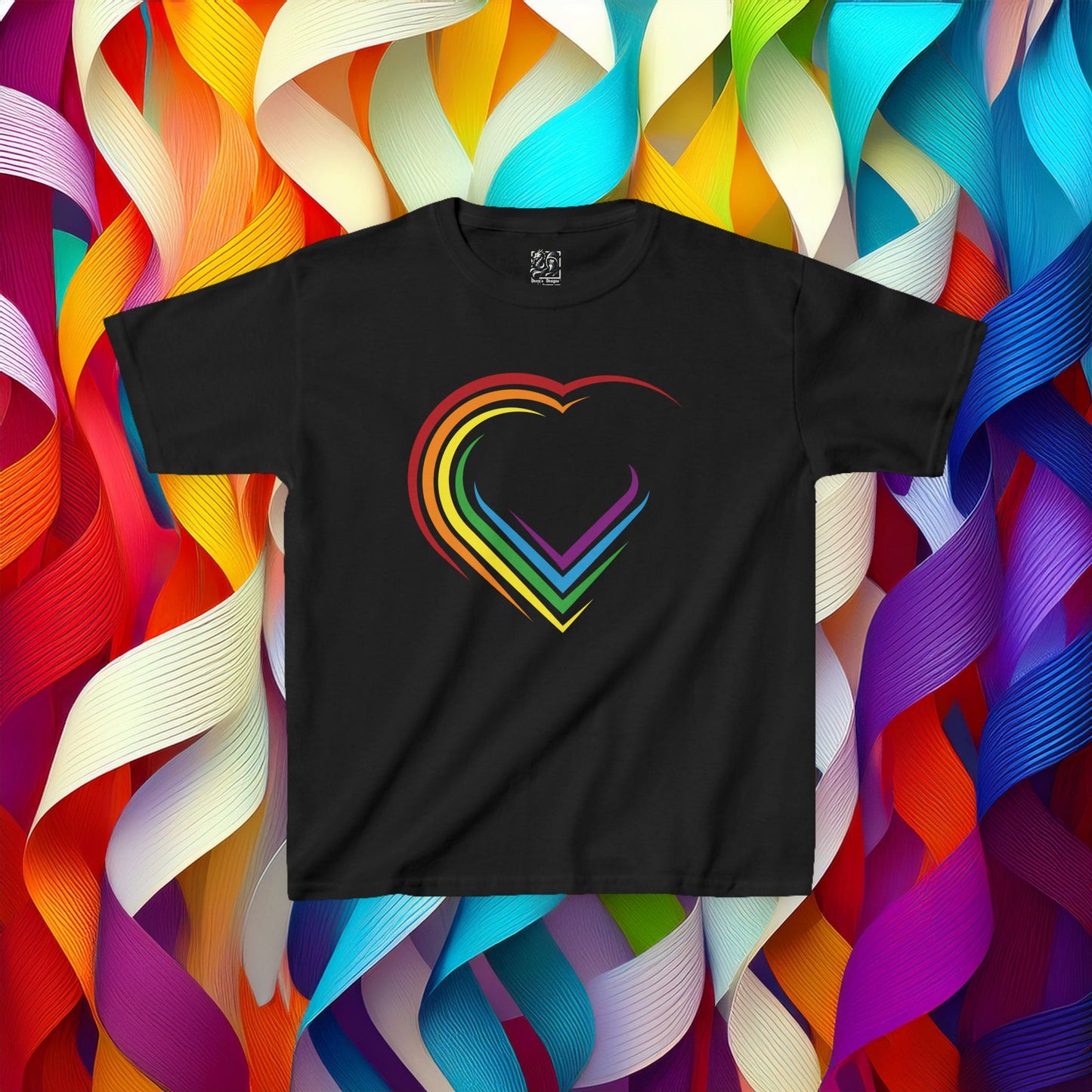 Rainbow Heart Kids Tee