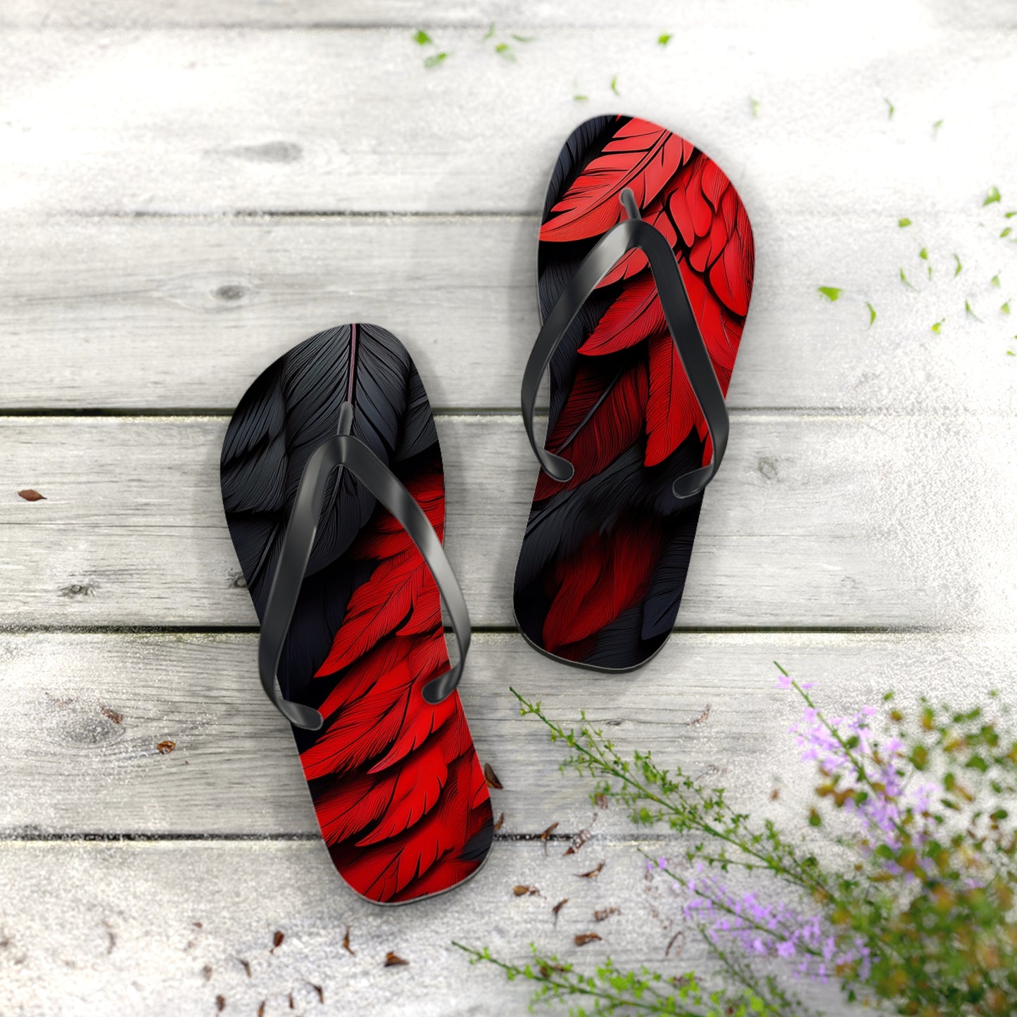 DC United Feather Flip Flops