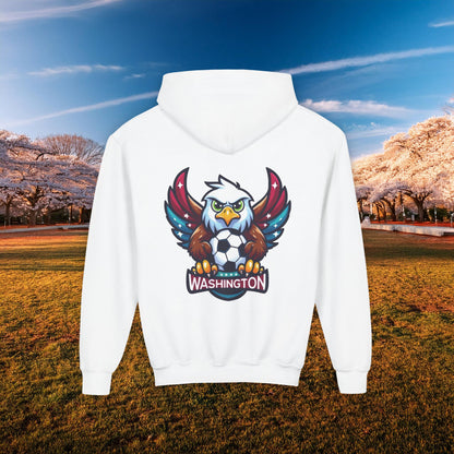 Washington Spirit Eagle Design Youth Hoodie