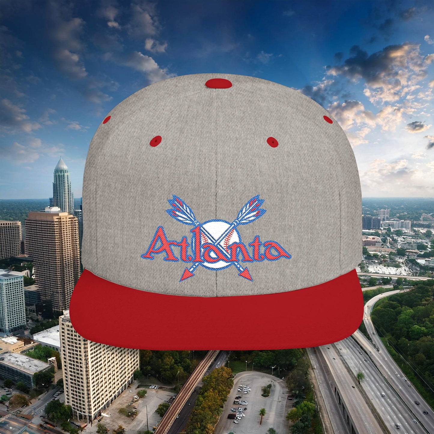 Atlanta Baseball Flat Bill Snapback