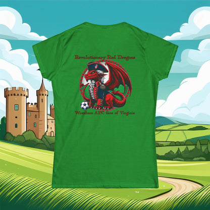 Revolutionary Red Dragons Front & Back Logo Women's Softstyle Tee