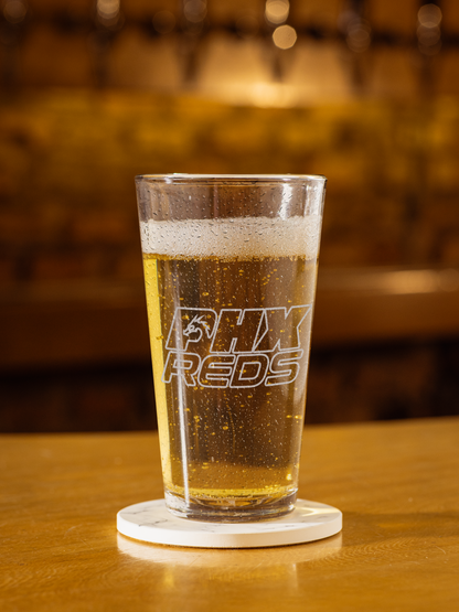 PHX Reds Engraved Pint Glasses