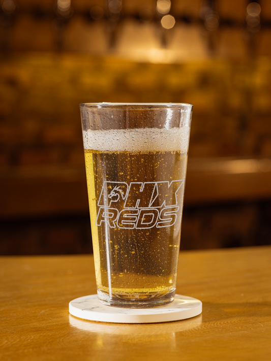 PHX Reds Engraved Pint Glasses