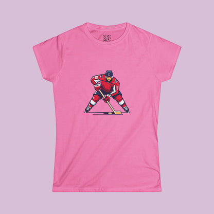 Washington Hockey Player Women's Softstyle Tee