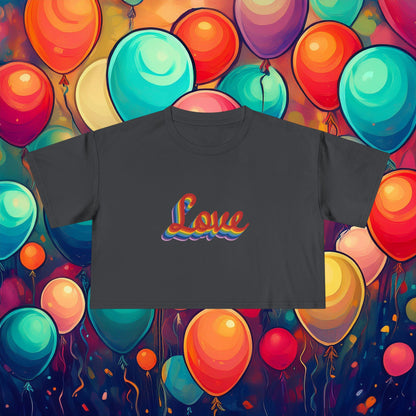 Rainbow Love Women's Crop Tee
