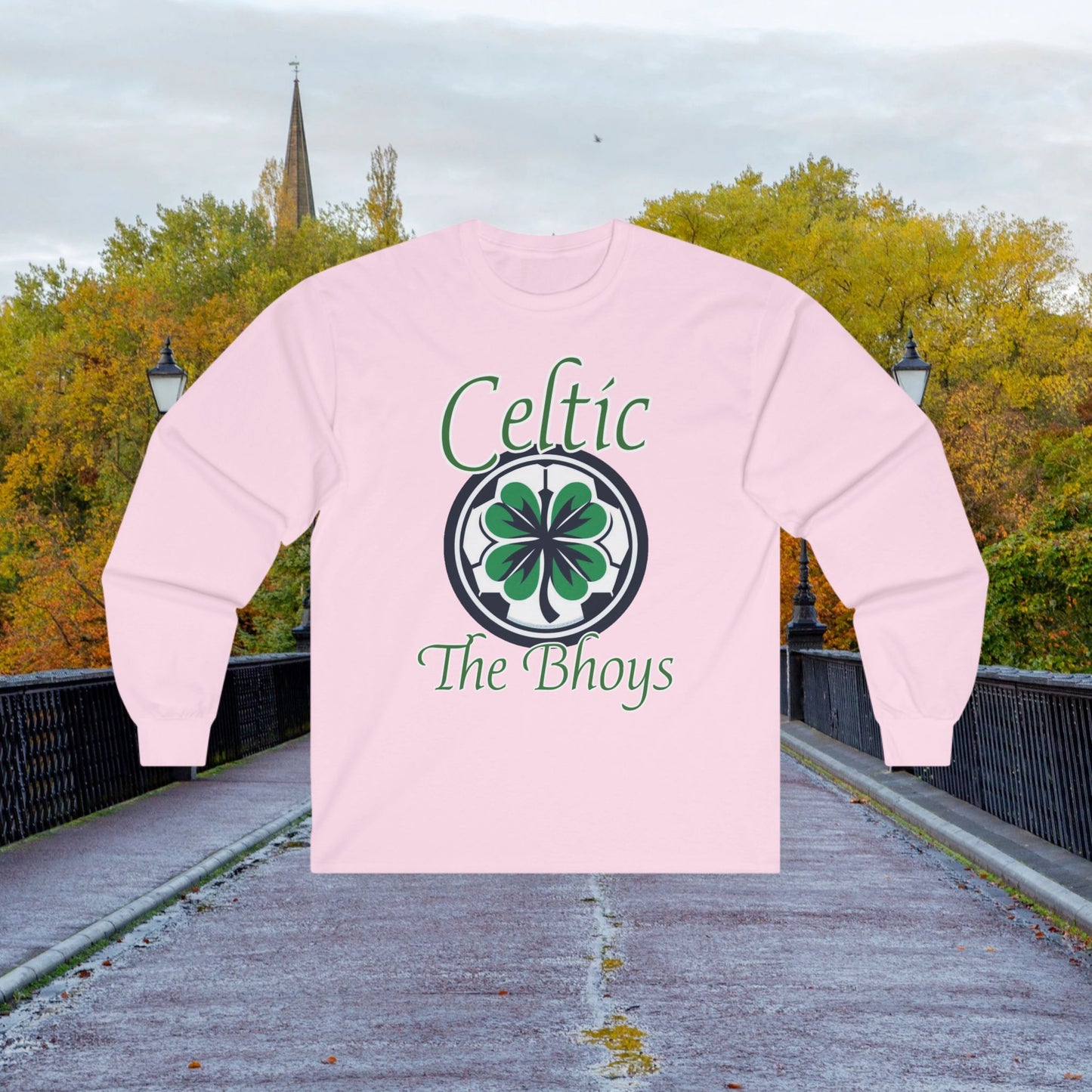 Celtic "The Bhoys" Logo Long Sleeve Tee
