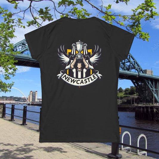 Newcastle Cup Champions Crest Women's Softstyle Tee