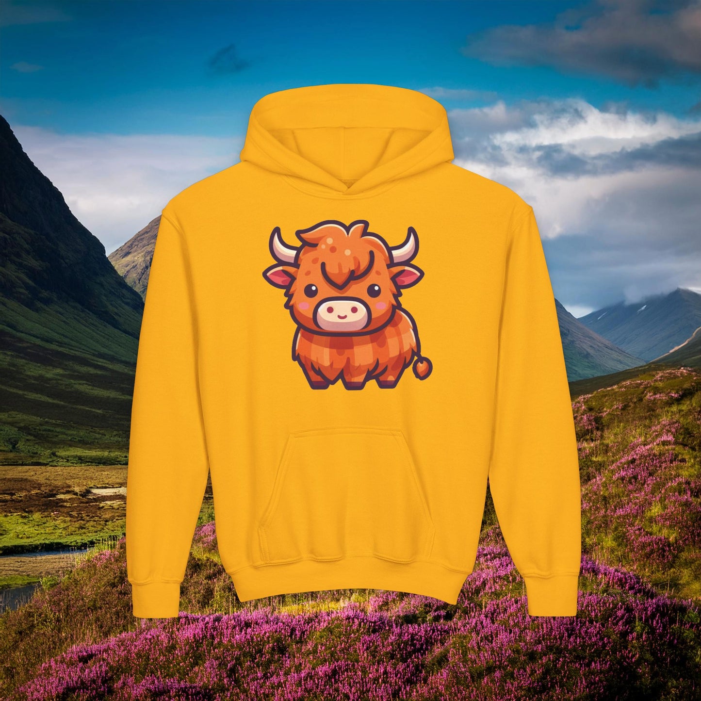 Highland Coo Youth Hoodie