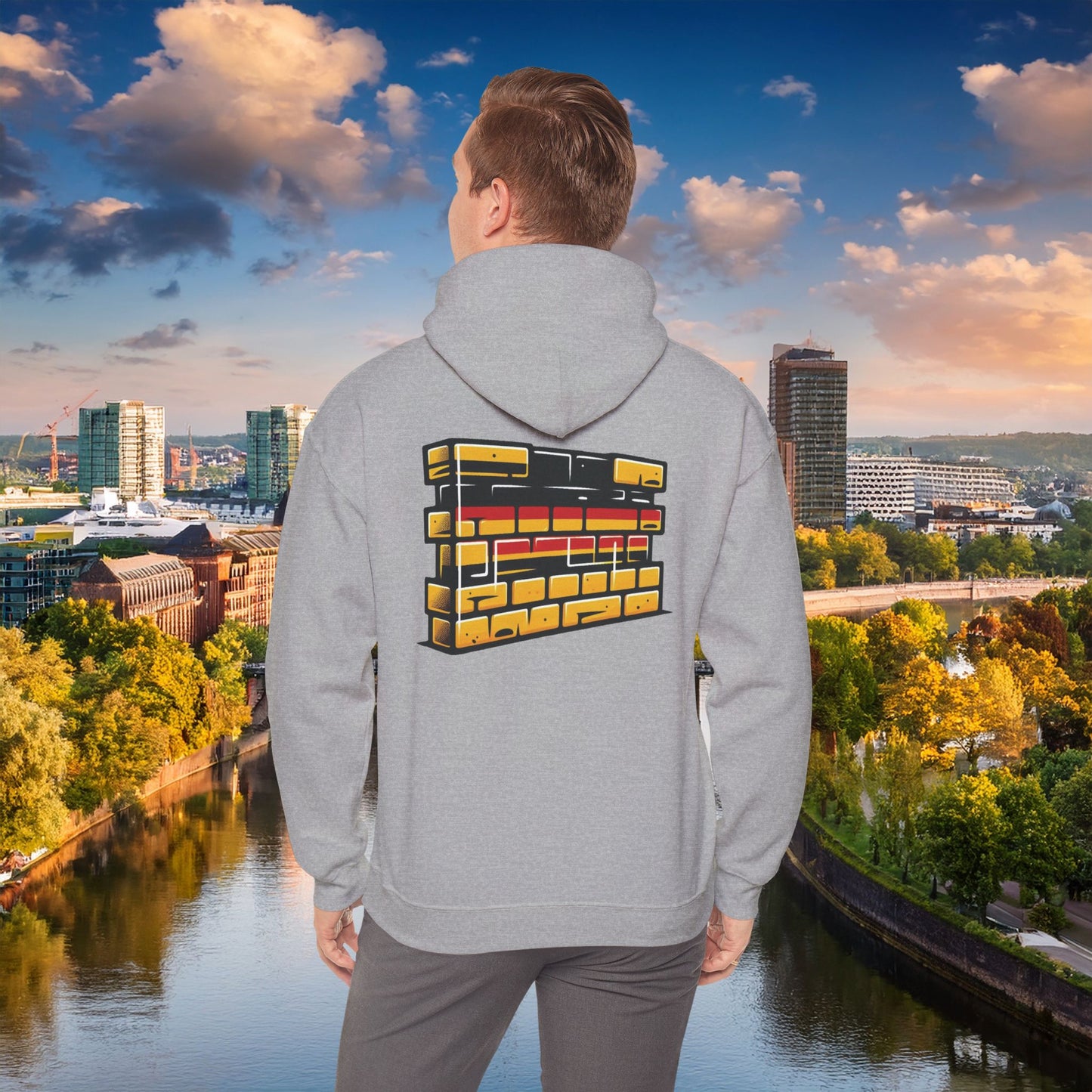 Dortmund Bundesflagge Wall Hoodie