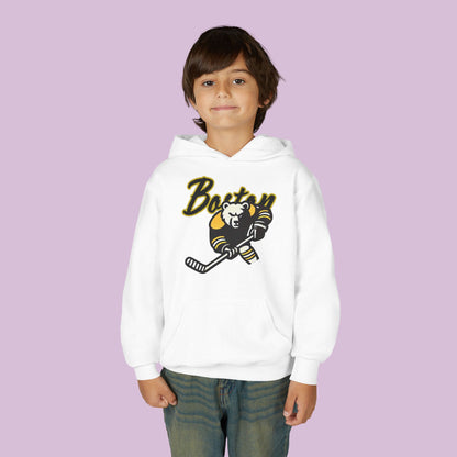 Boston Hockey Bear Youth Hoodie