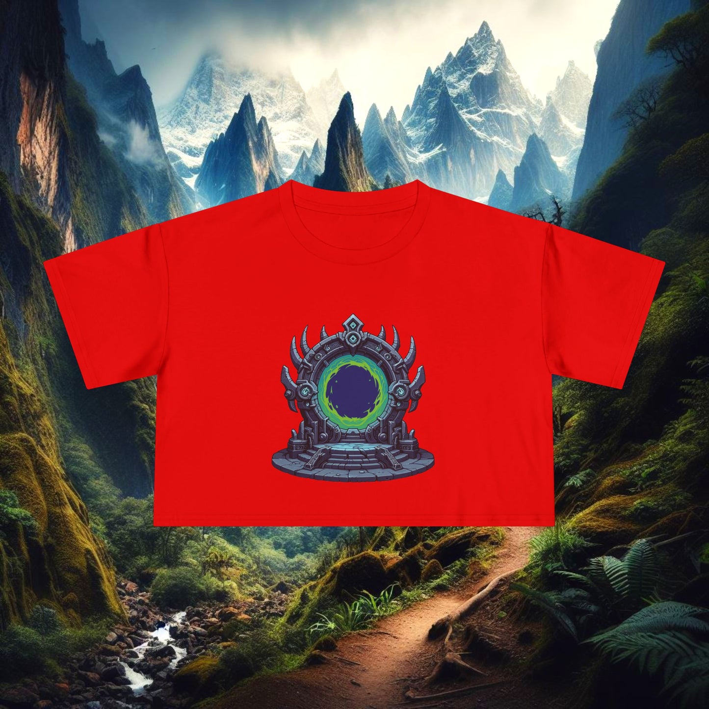 Dark Portal Women's Crop Tee