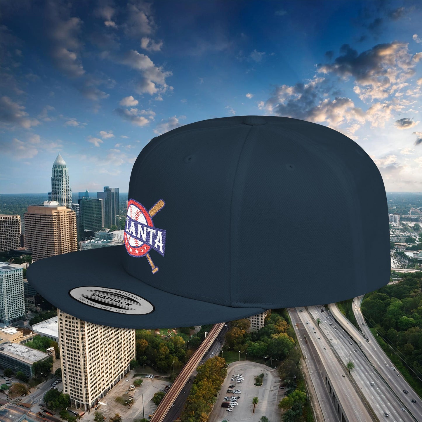 Atlanta Baseball Flat Bill Snapback