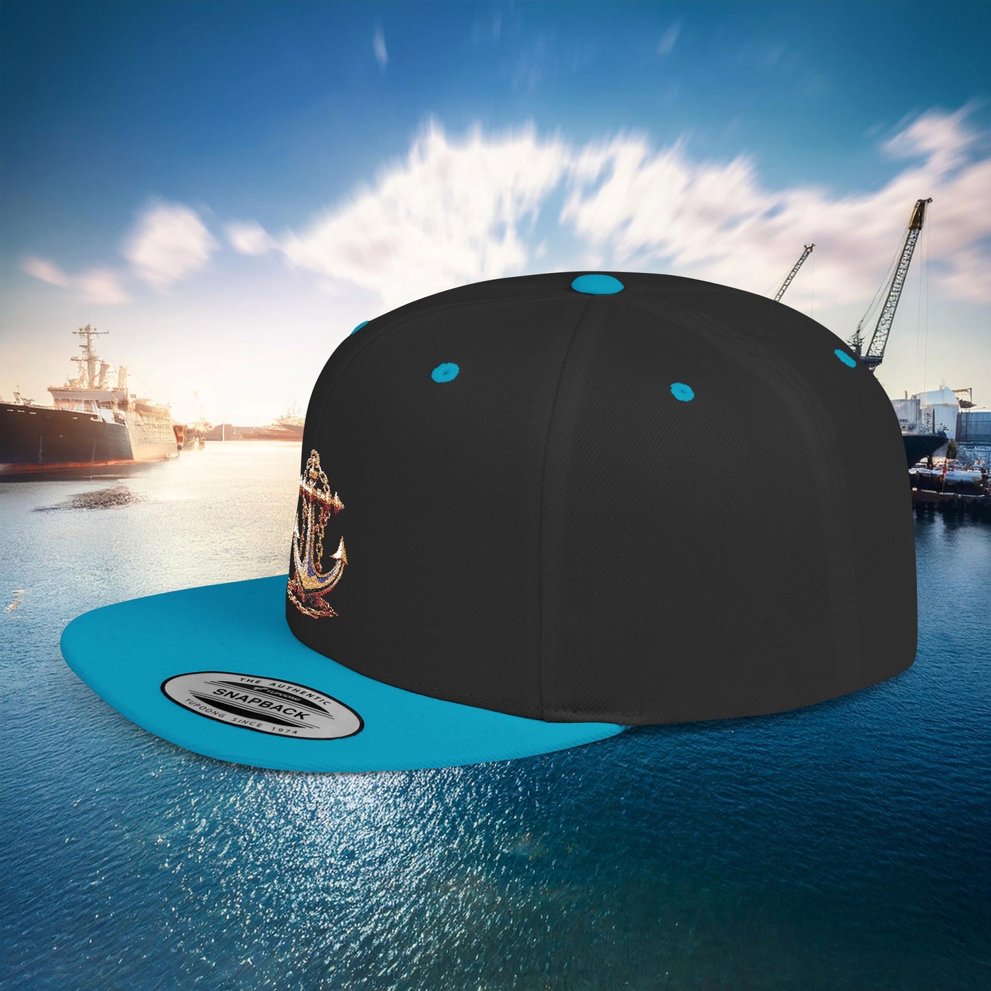 Anchor Flat Bill Snapback