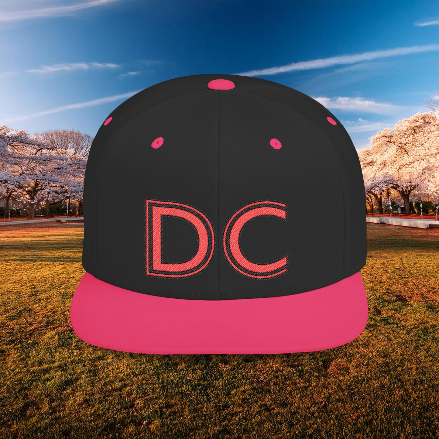 DC Flat Bill Snapback - Red