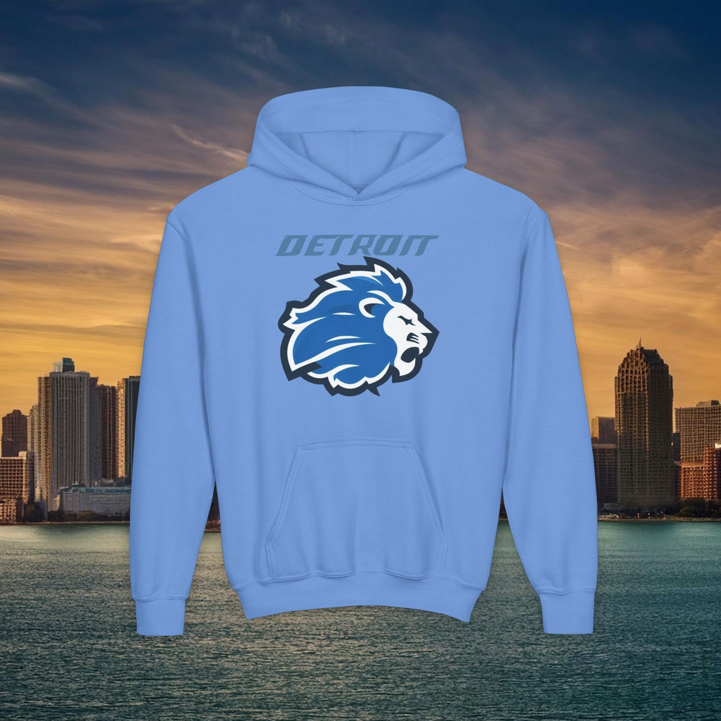 Detroit Football Logo Youth Hoodie
