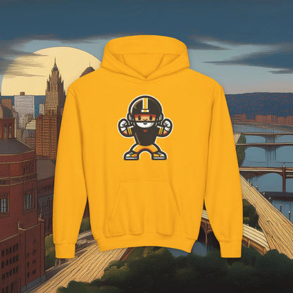 Mini Pittsburgh Football Player Youth Hoodie