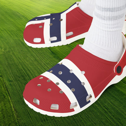 Norwegian Flag Foam Clogs