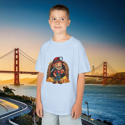San Francisco Football Cartoon Miner Kids Tee