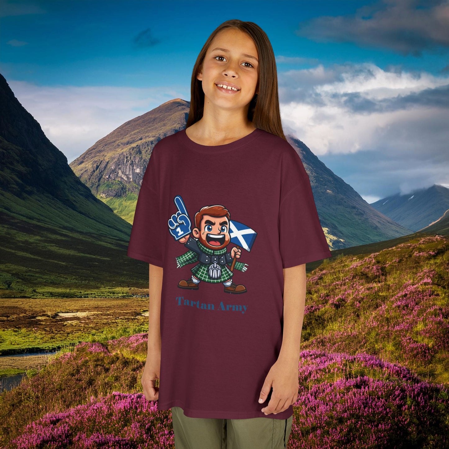 Scotland Tartan Army Kids Tee