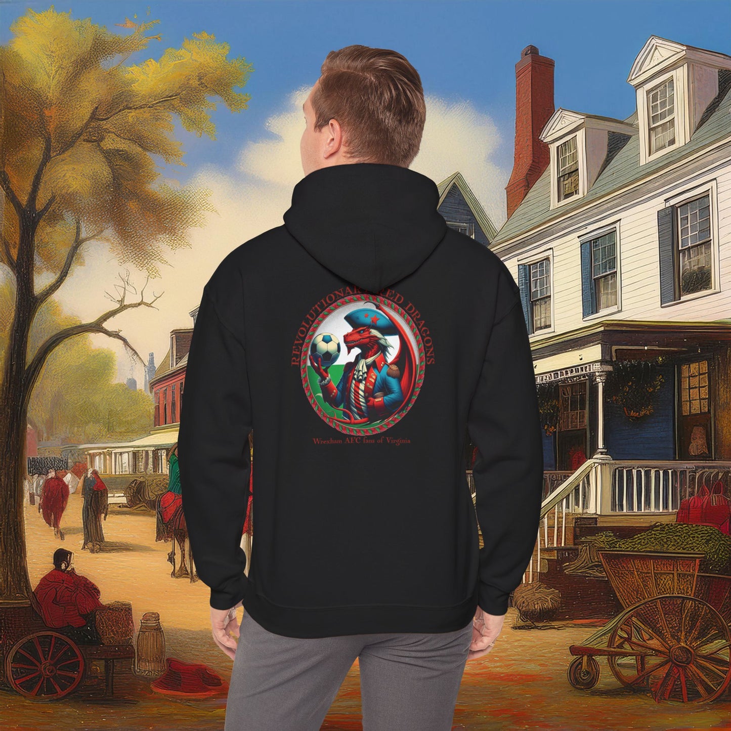 Revolutionary Red Dragons Crest Hoodie