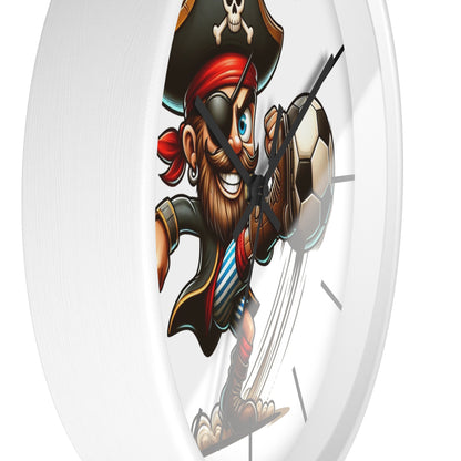 Pirate Soccer Wall Clock
