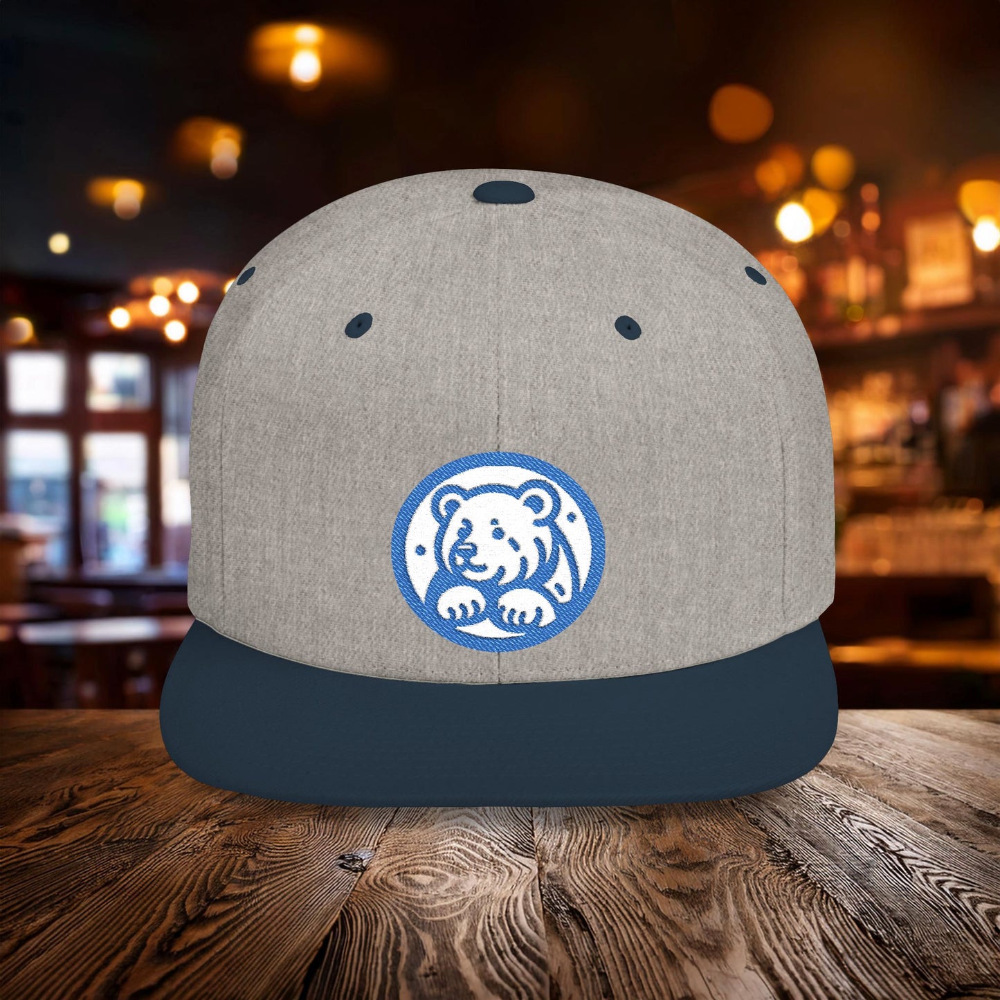Bear Cub Flat Bill Snapback