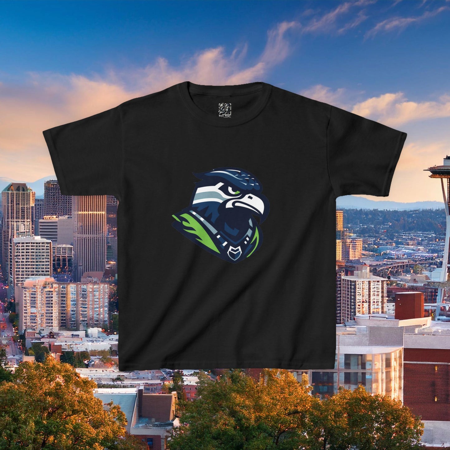 Seattle Football Crest Kids Tee