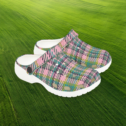 Spring Plaid Kid's Foam Clogs