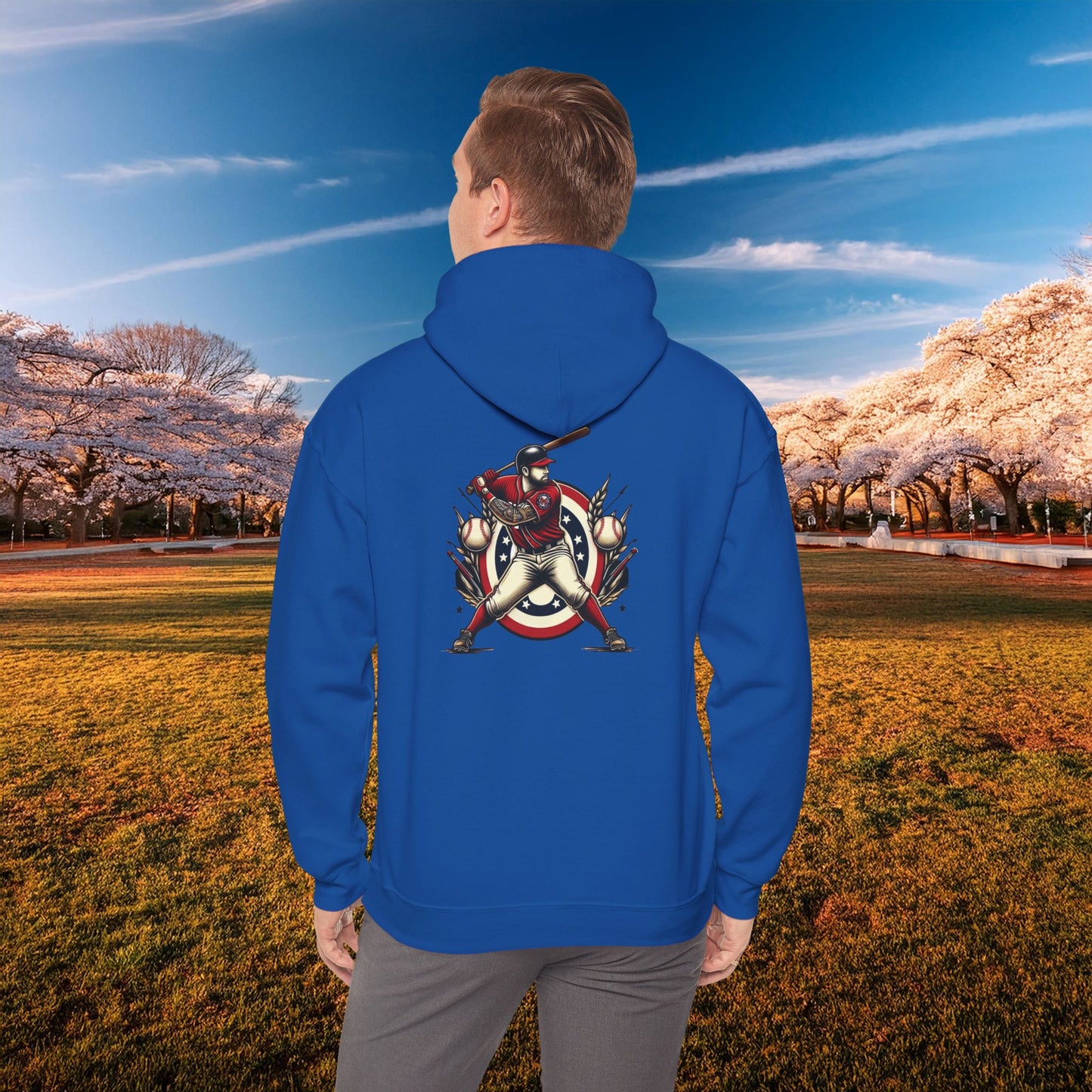 Washington Baseball At Bat Hoodie