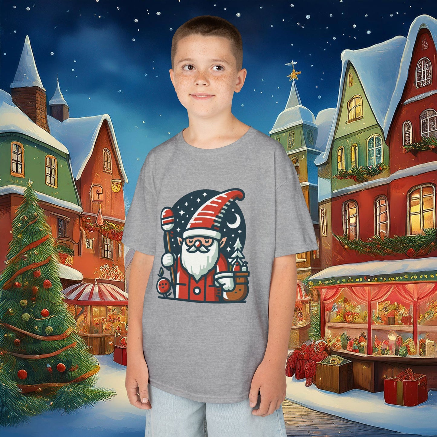 Santa Gnome Kids Tee