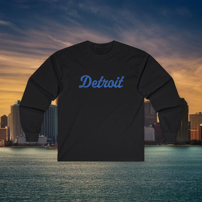 Detroit Football Crest Long Sleeve Tee