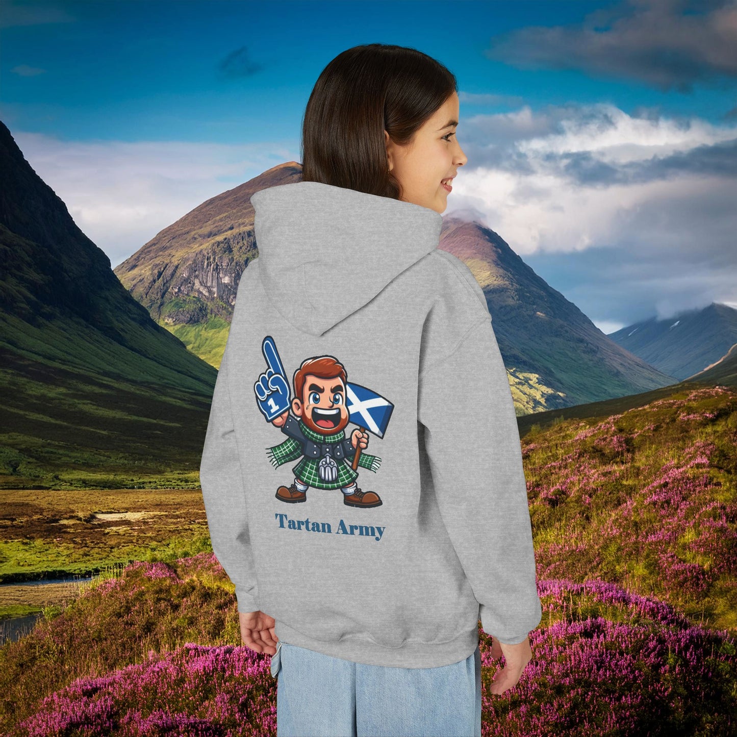 Scotland Tartan Army Youth Hoodie