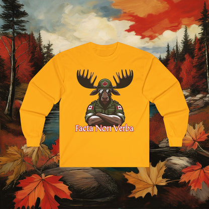 Canadian Moose "Facta Non Verba" Long Sleeve Tee