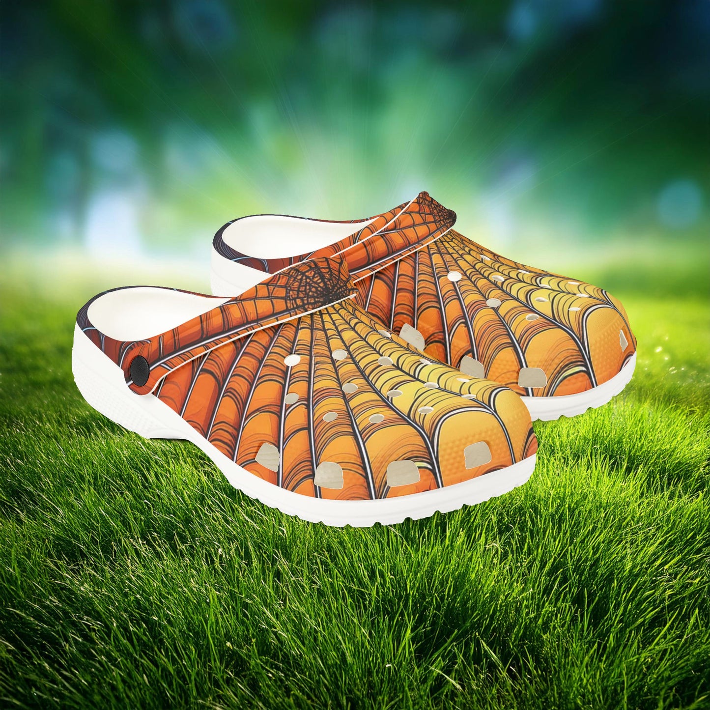 Spider Web Foam Clogs
