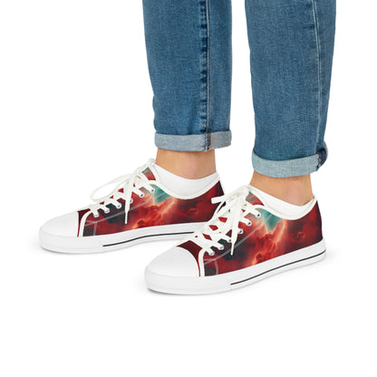 Liverpool Red Galaxy Men's Low Top Sneakers