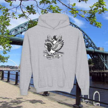 Newcastle United Howay The Lasses B&W (Twin Mags) Youth Hoodie