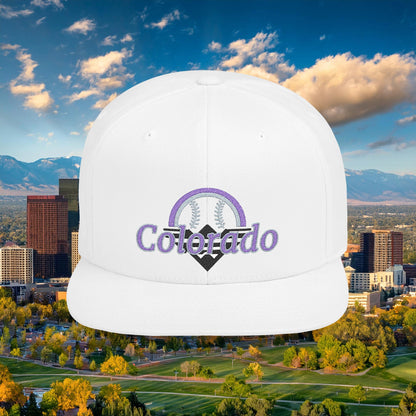 Colorado Mountain Baseball Flat Bill Snapback