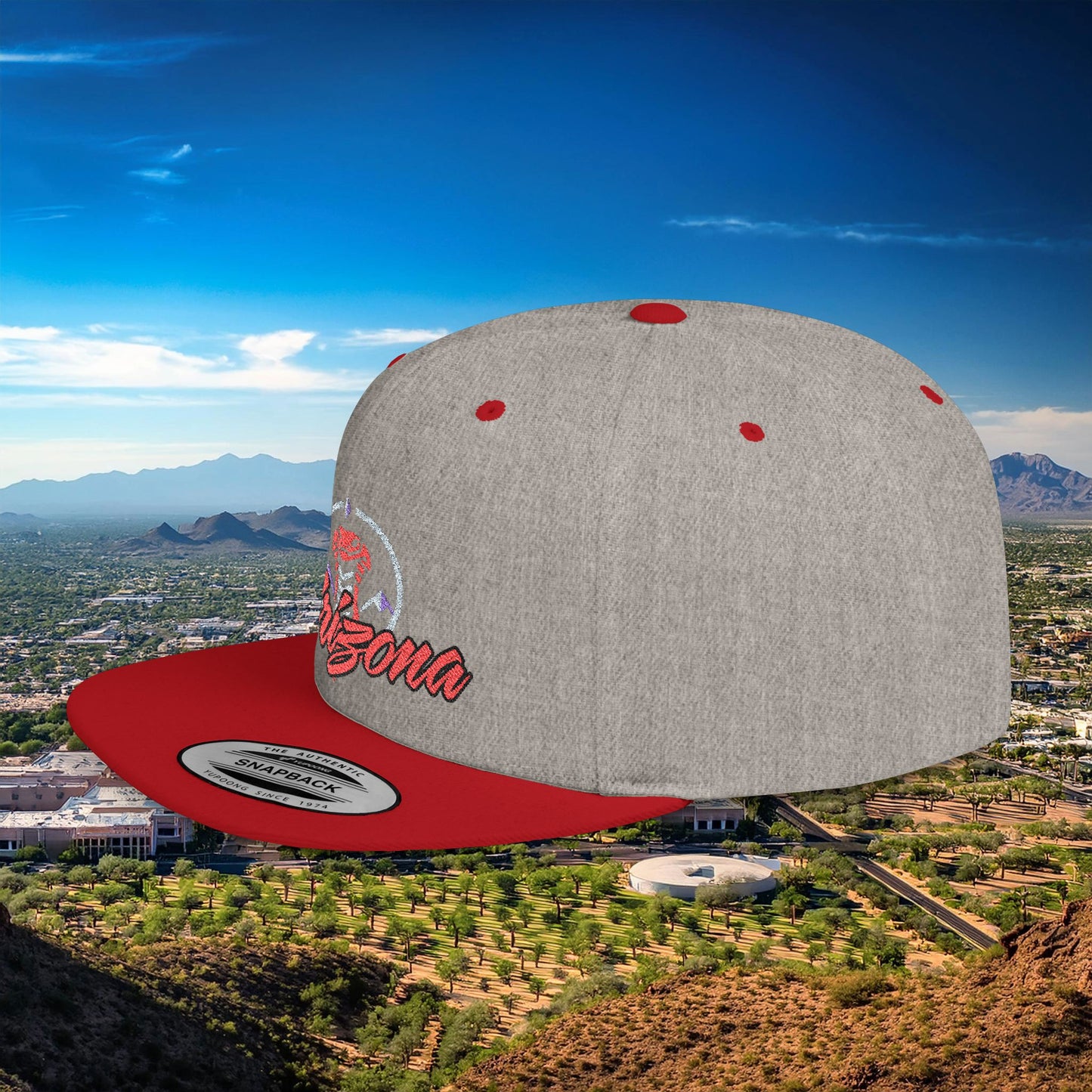 Arizona Baseball Logo Flat Bill Snapback