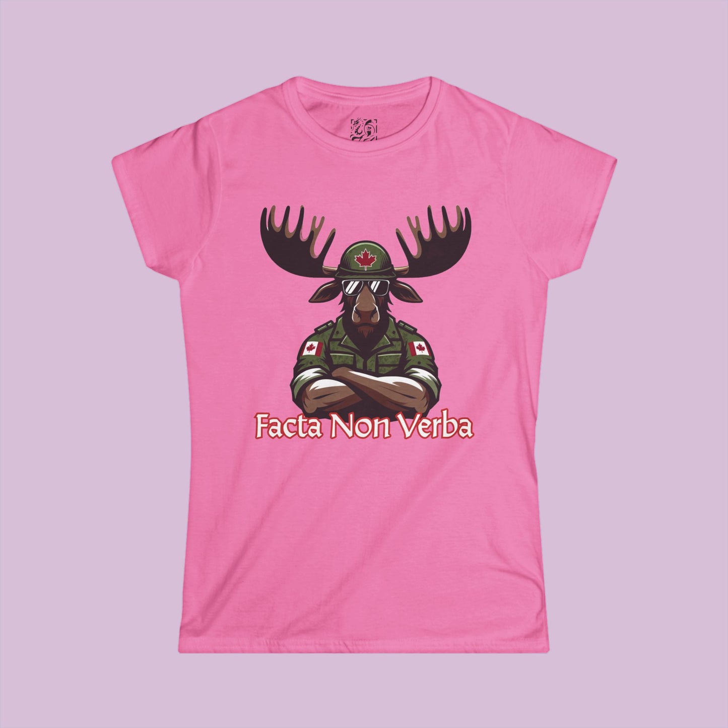 Canadian Moose "Facta Non Verba" Women's Softstyle Tee