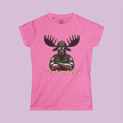Canadian Moose "Facta Non Verba" Women's Softstyle Tee