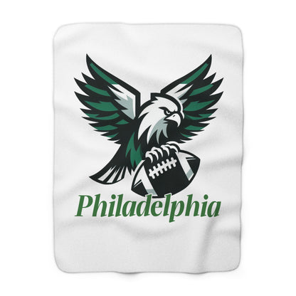 Fly Eagles Fly Sherpa Fleece Blanket