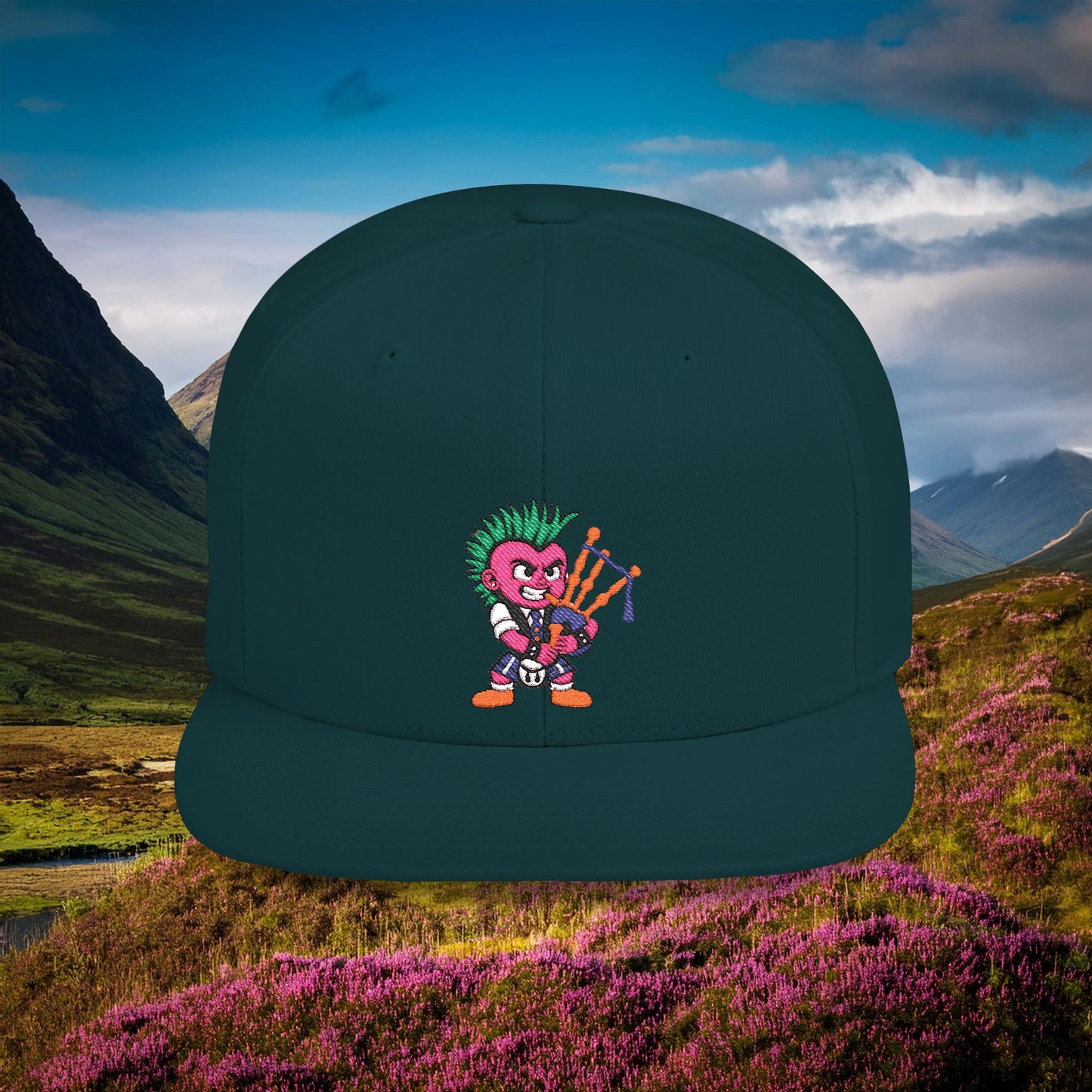 Scottish Punk Flat Bill Snapback