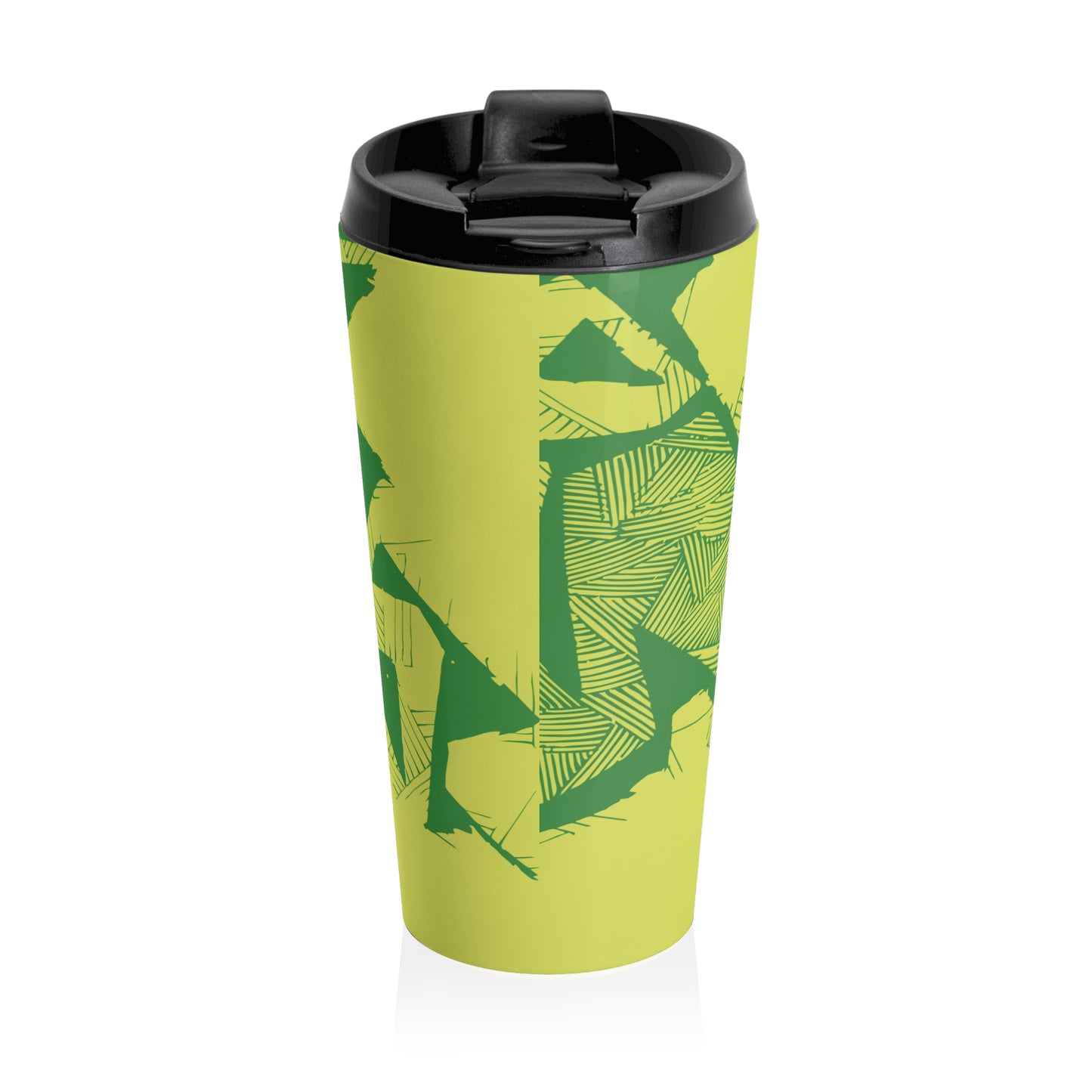 Electric Green and Gold Newcastle Travel Mug