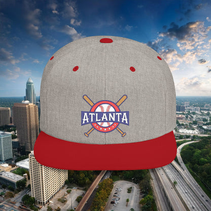 Atlanta Baseball Flat Bill Snapback