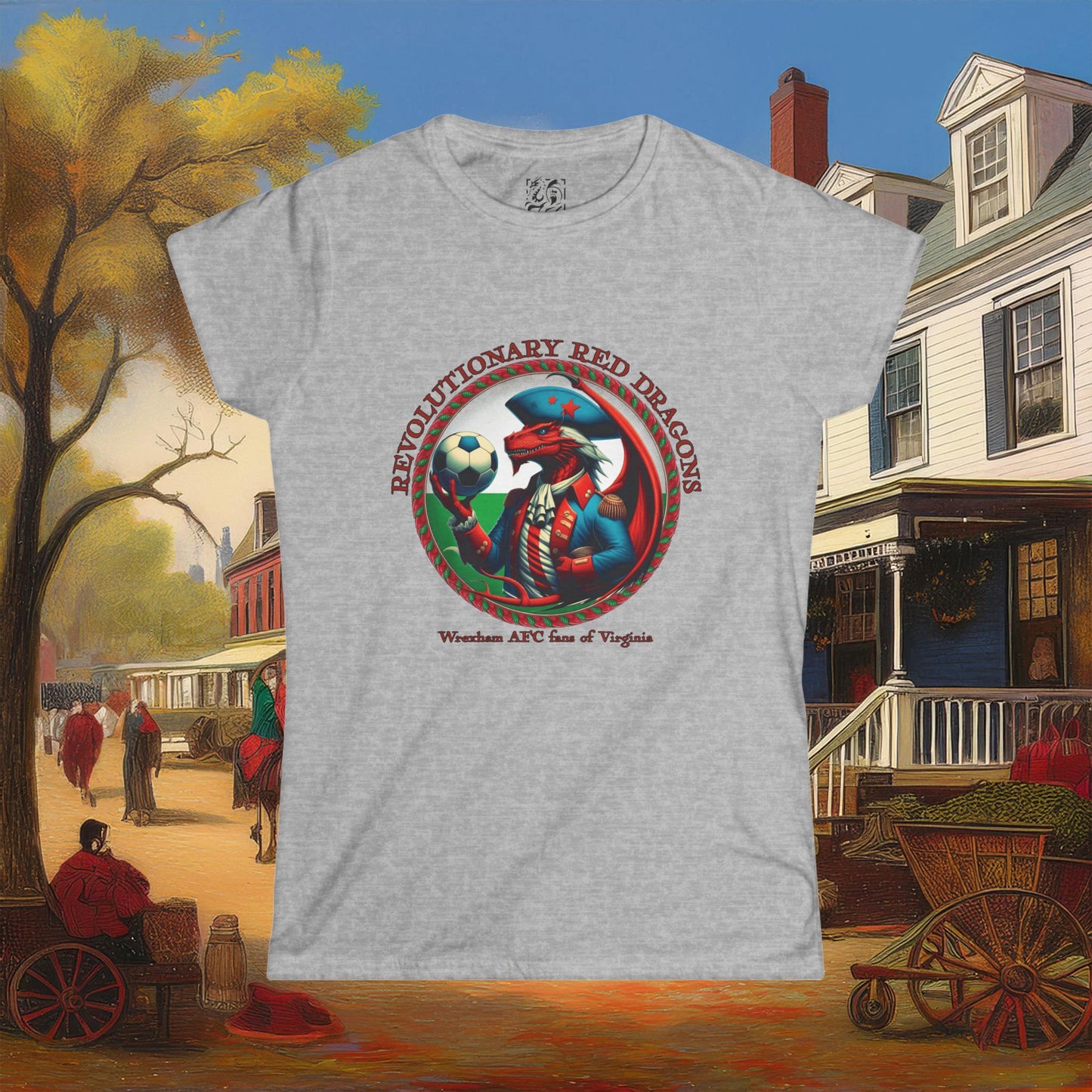 Revolutionary Red Dragons Crest Women's Softstyle Tee