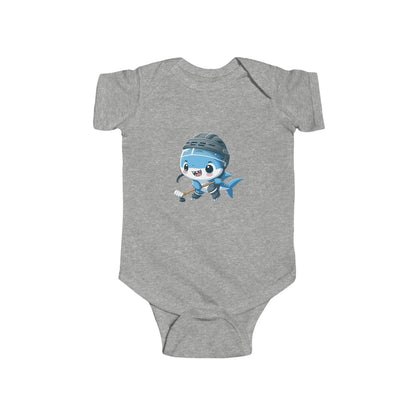 San Jose Hockey Mini Shark Player Infant Bodysuit