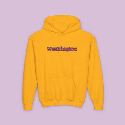 Psychedelic Funky W Skull Youth Hoodie