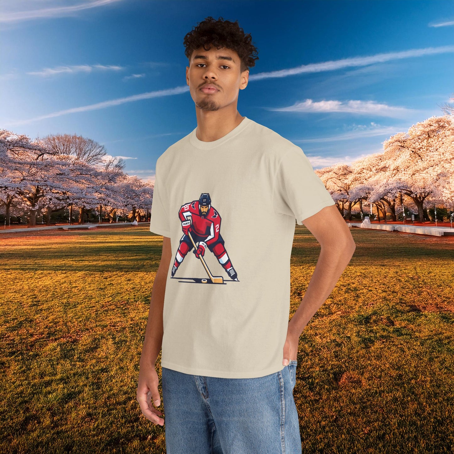 Washington Hockey Player Tee